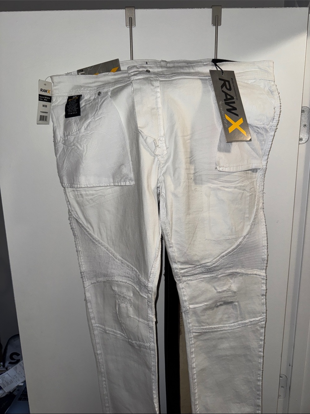 Away Raw X Men's Skinny Jeans White